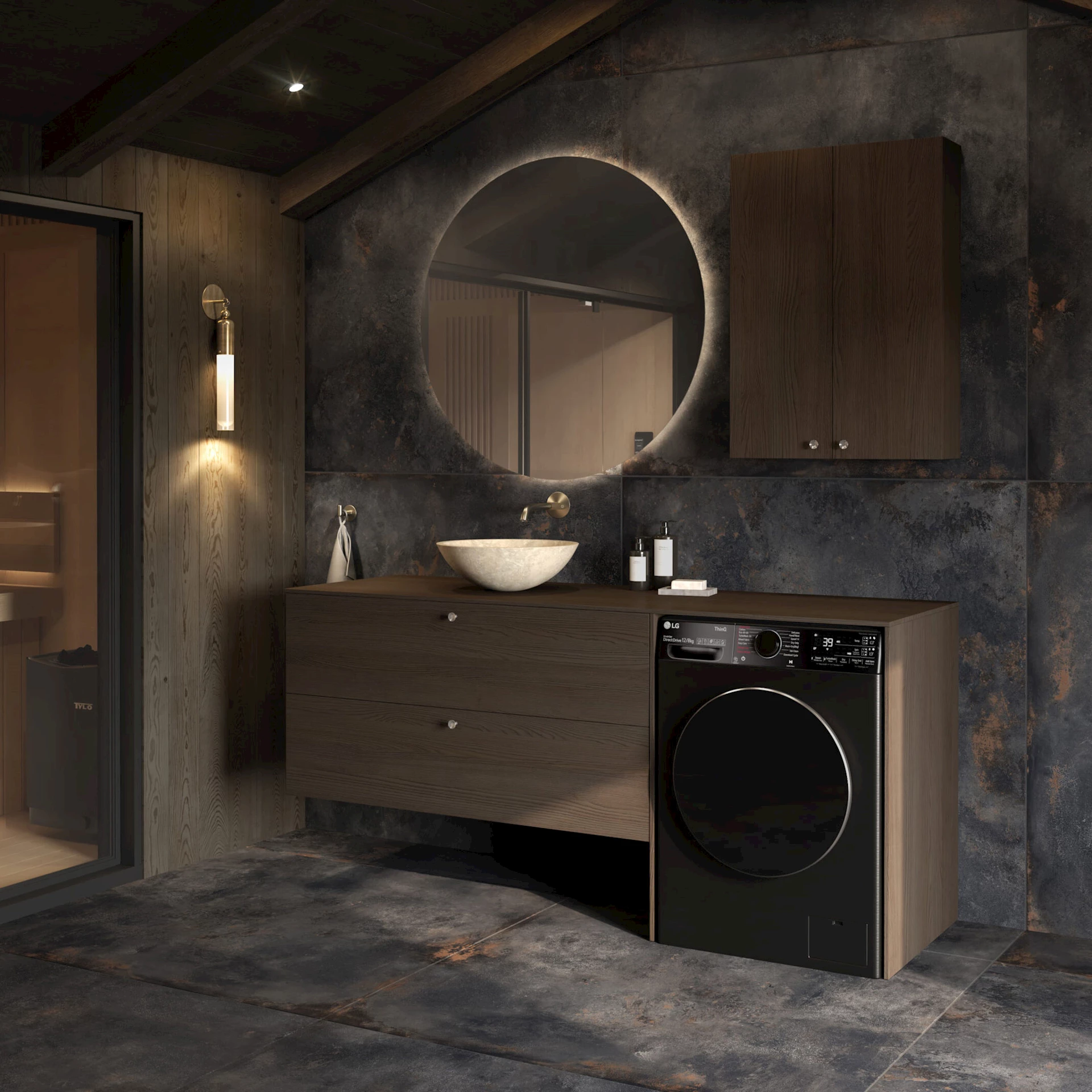 VB56039 - Variant60 Mørk ask 120 servantskap - 