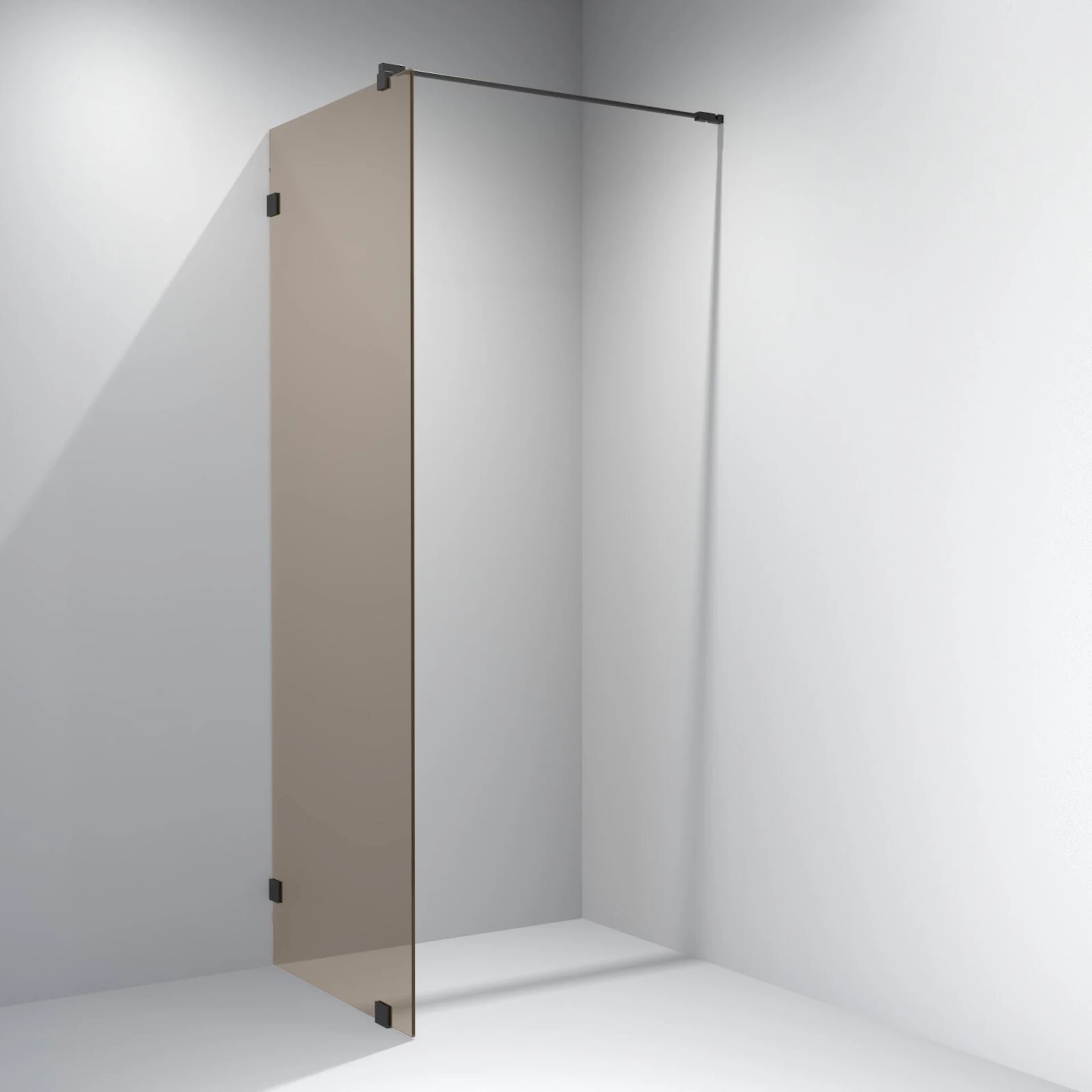 NRF1395806 - Glassfelt EMIL 90x200 cm bronse glass, sort matt - 